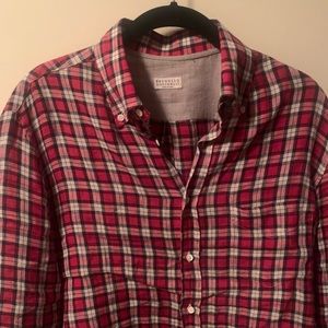 Brunello Cuccinelli 100% Linen Button Down